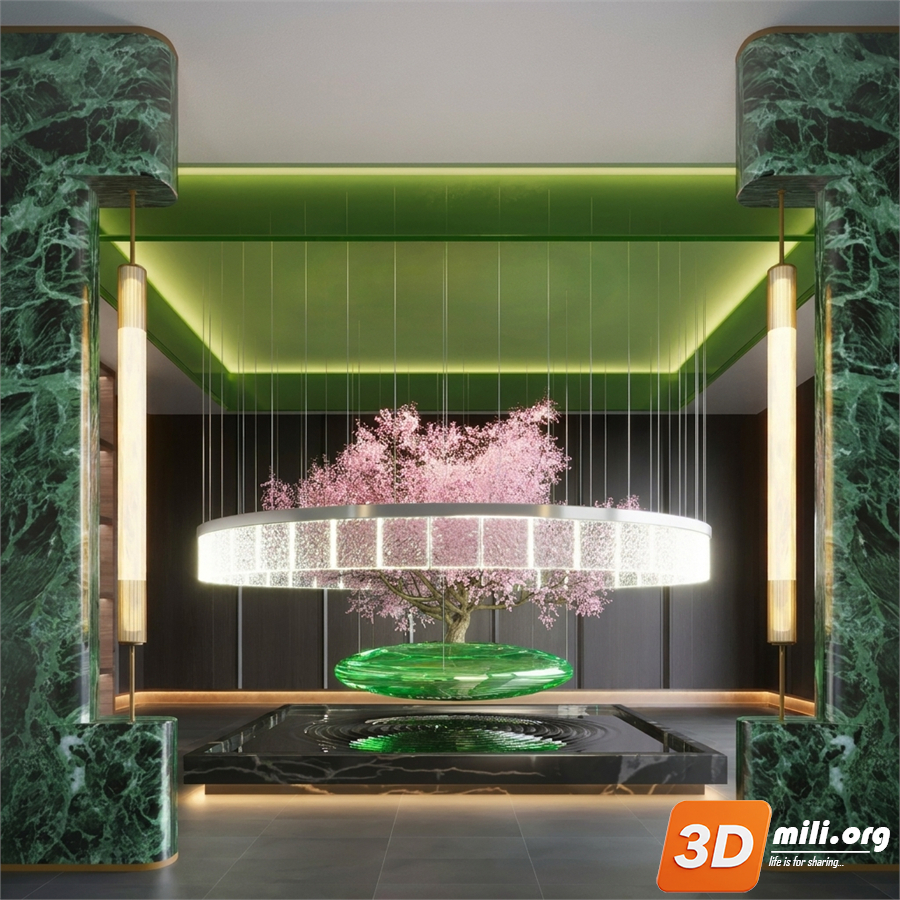 Lobby Decoration Skp Files 